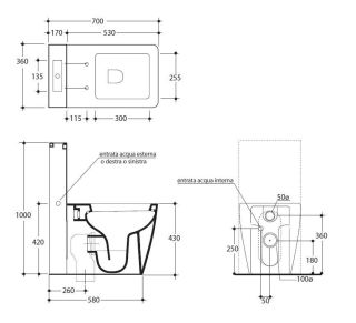 Бачок для унитаза Kerasan 2481K1 белый